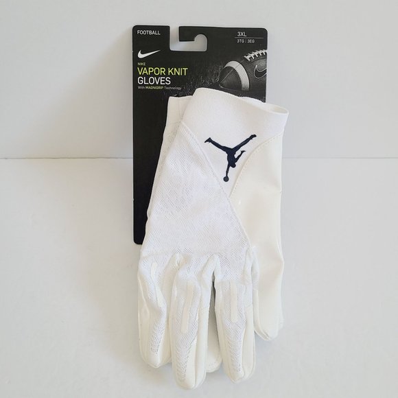 Nike Jordan Vapor Knit 4.0 Football Gloves NCAA Michigan DX5194-112 Size 3XL